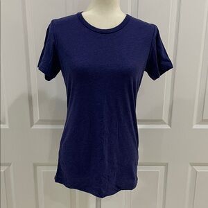 Classic Navy Blue Heather Women's Tee T-Shirt NWOT